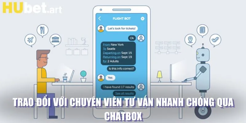 Trao đổi với chuyên viên tư vấn nhanh chóng qua chatbox